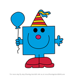 How to Draw Mr. Birthday from Mr. Men