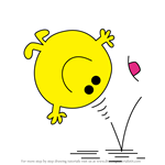 How to Draw Mr. Bounce from Mr. Men