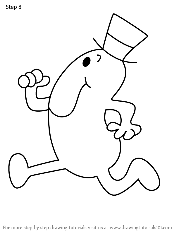 How to Draw Mr. Busy from Mr. Men (Mr. Men) Step by Step ...