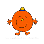 How to Draw Mr. Cheerful from Mr. Men