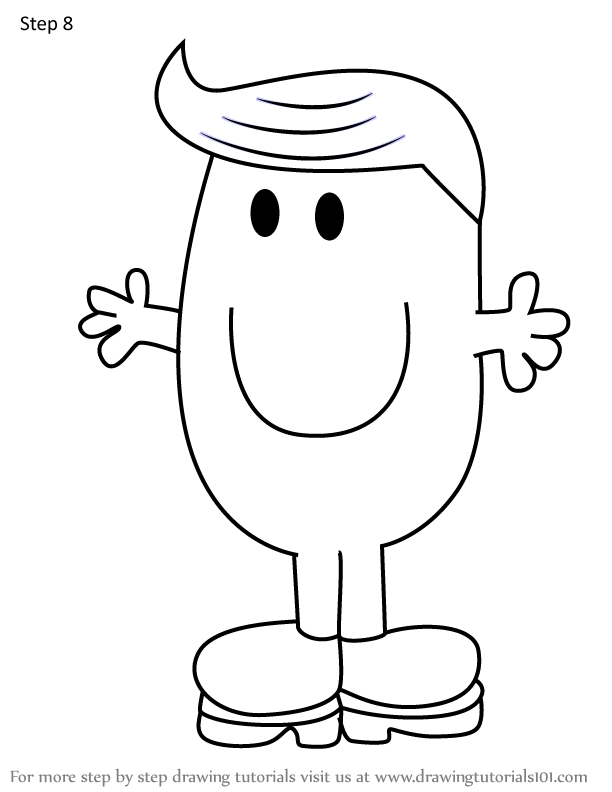 How to Draw Mr. Marvellous from Mr. Men (Mr. Men) Step by Step ...