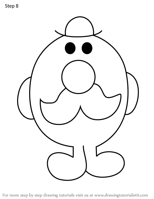 How to Draw Mr. Slow from Mr. Men (Mr. Men) Step by Step ...