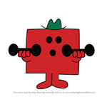 How to Draw Mr. Strong from Mr. Men