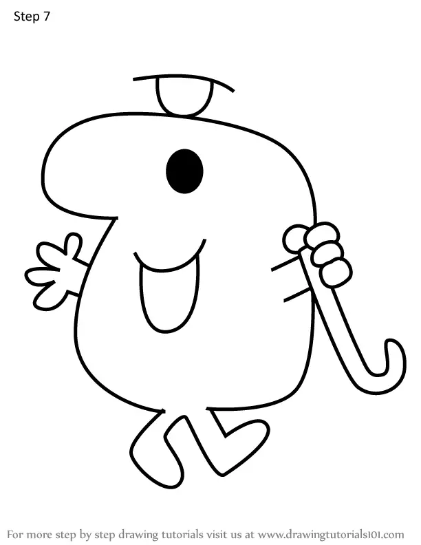 How To Draw Mr Topsy Turvy From Mr Men Mr Men Step By Step