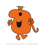 How to Draw Mr. Topsy Turvy from Mr. Men