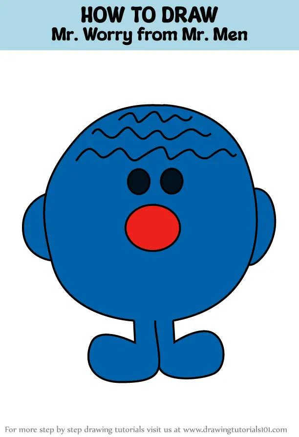 How to Draw Mr. Worry from Mr. Men (Mr. Men) Step by Step ...