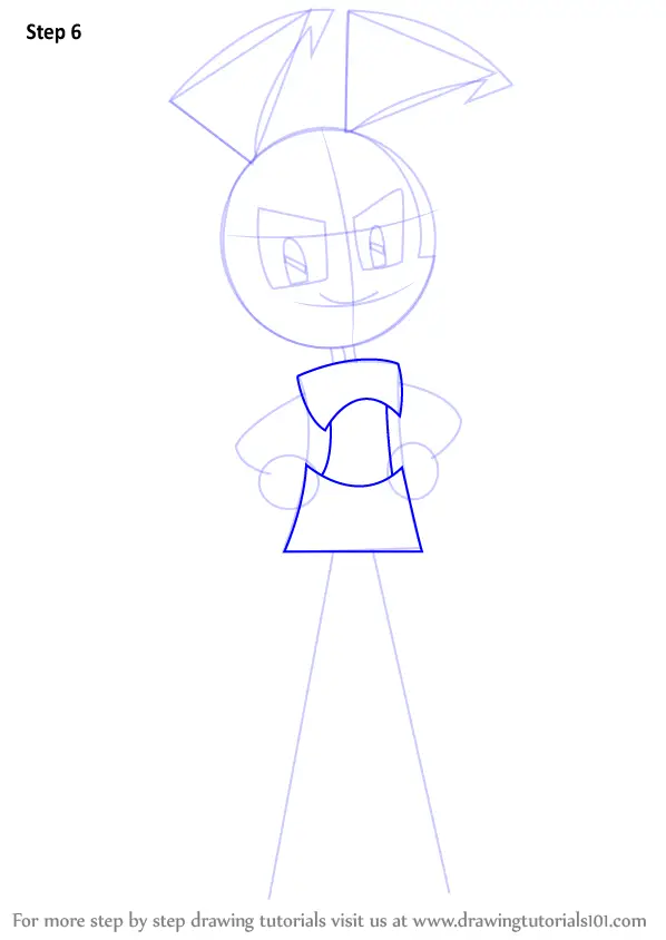 Learn How To Draw Jenny Wakeman From My Life As A Teenage Robot My Life As A Teenage Robot Step By Step Drawing Tutorials - how to draw jenny xj9 from my life as a teenage ro roblox