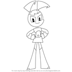How to Draw Jenny Wakeman from My Life as a Teenage Robot
