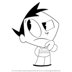 How to Draw Tuck Carbuckle from My Life as a Teenage Robot