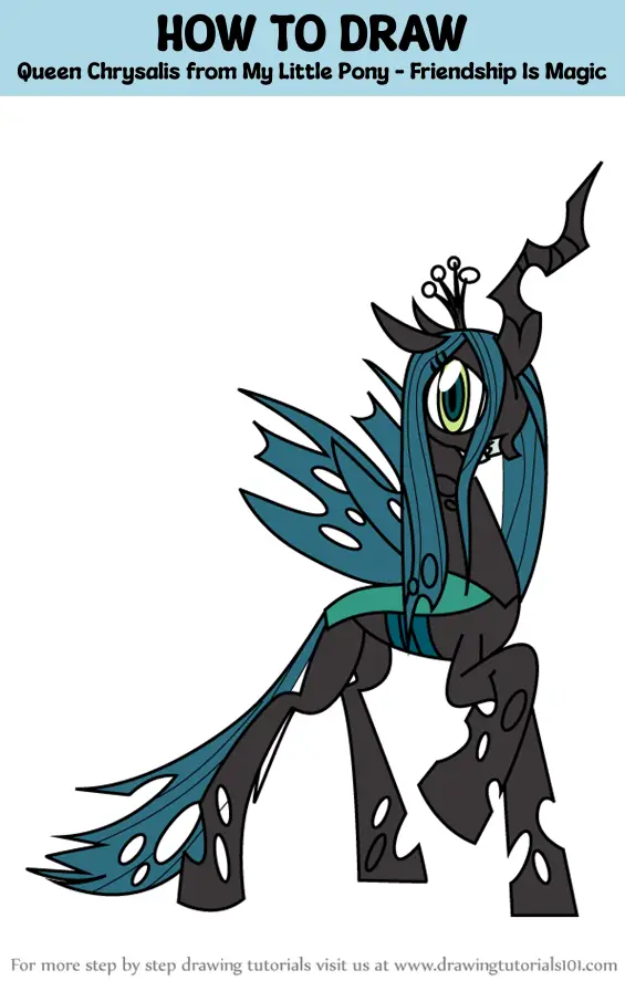 How to Draw Queen Chrysalis from My Little Pony Friendship Is Magic