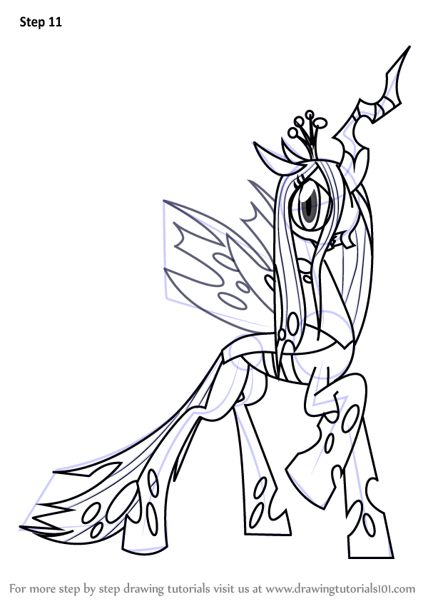 How to Draw Queen Chrysalis from My Little Pony Friendship Is Magic