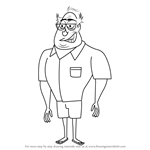 How to Draw Don Killbride from Neighbors from Hell