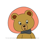 How to Draw Tessie Bear from Noddy's Toyland Adventures