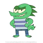 How to Draw Chameleon Jr. from OK K.O.! Let's Be Heroes