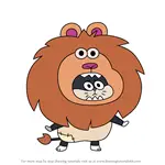 How to Draw Lion Cat from OK K.O.! Let's Be Heroes