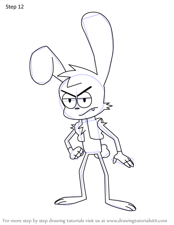 How to Draw Rex Th' Bunny from OK K.O.! Let's Be Heroes (OK K.O.! Let's ...