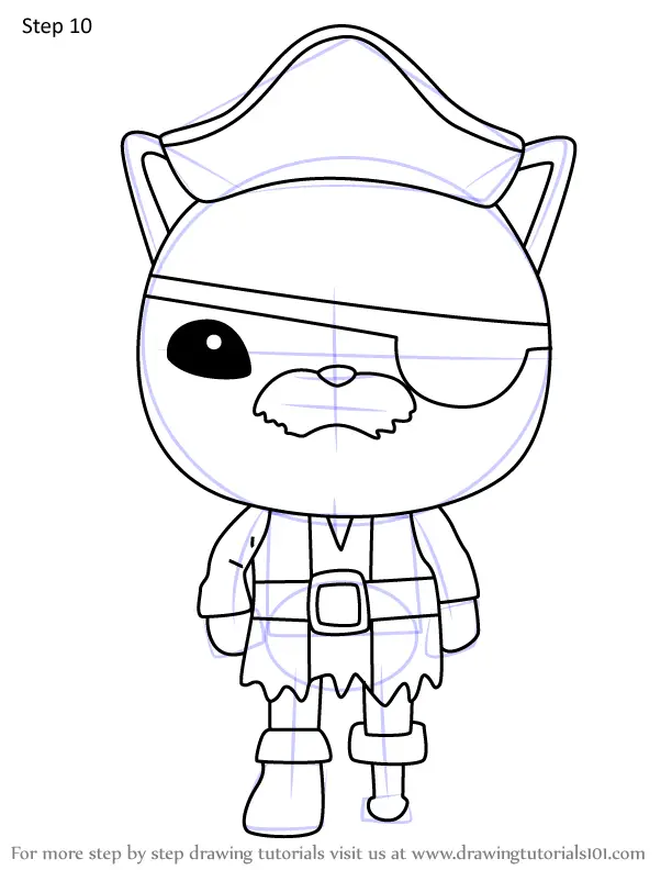 How to Draw Calico Jack from Octonauts (Octonauts) Step by Step ...