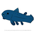 How to Draw Coelacanth from Octonauts