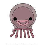 How to Draw Comb Jelly from Octonauts