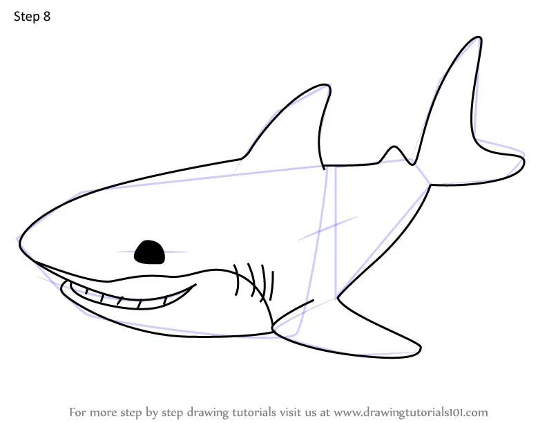 How to Draw Great White Shark from Octonauts (Octonauts) Step by Step ...