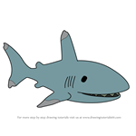 How to Draw Great Whitetip Shark from Octonauts