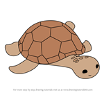 How to Draw Lenny the Loggerhead from Octonauts