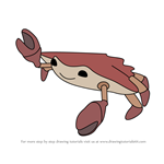 How to Draw Red Rock Crabs from Octonauts