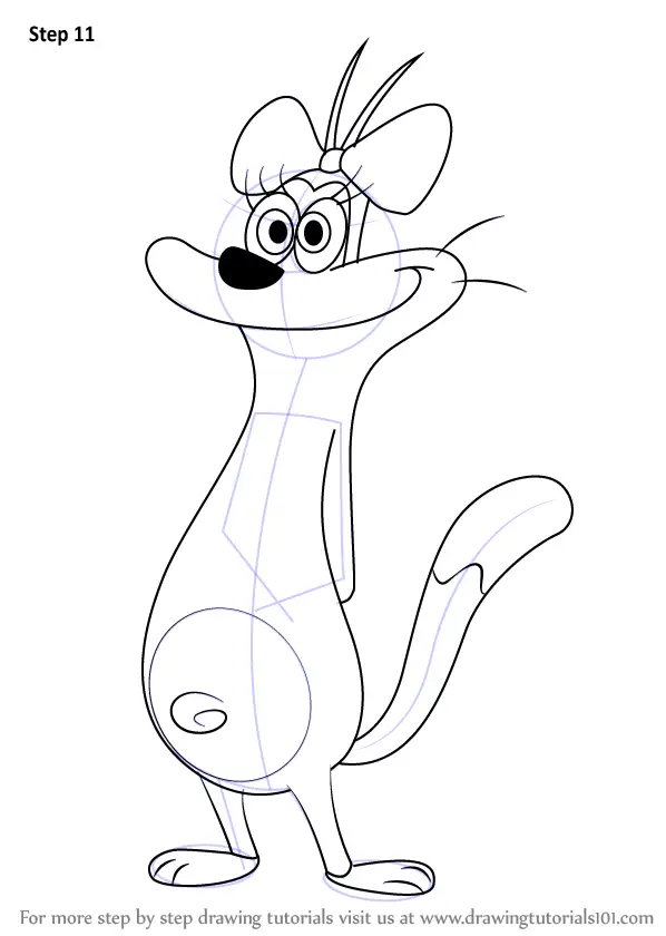 Drawing Oggy and the Cockroaches 37853 Cartoons  Printable coloring  pages