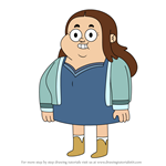 How to Draw Girl in Blue from Ollie's Pack