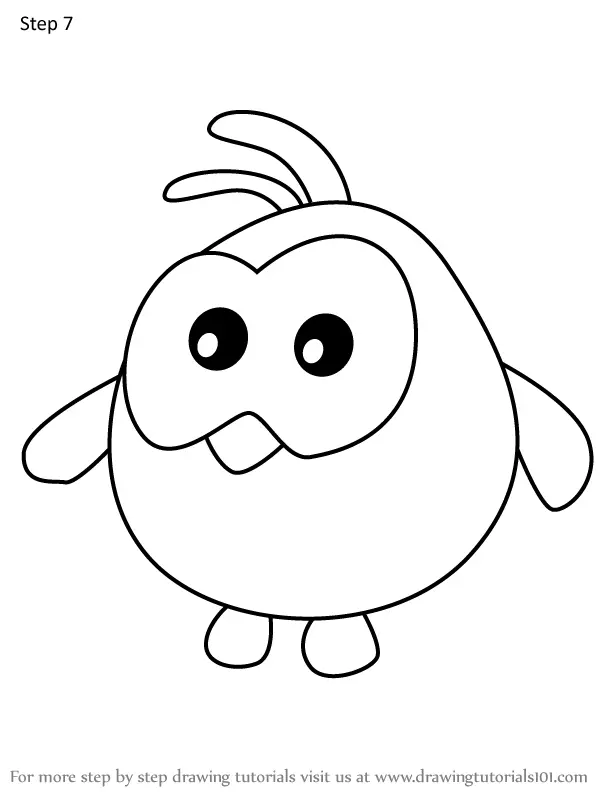 How to Draw Bird from Om Nom Stories (Om Nom Stories) Step by Step ...