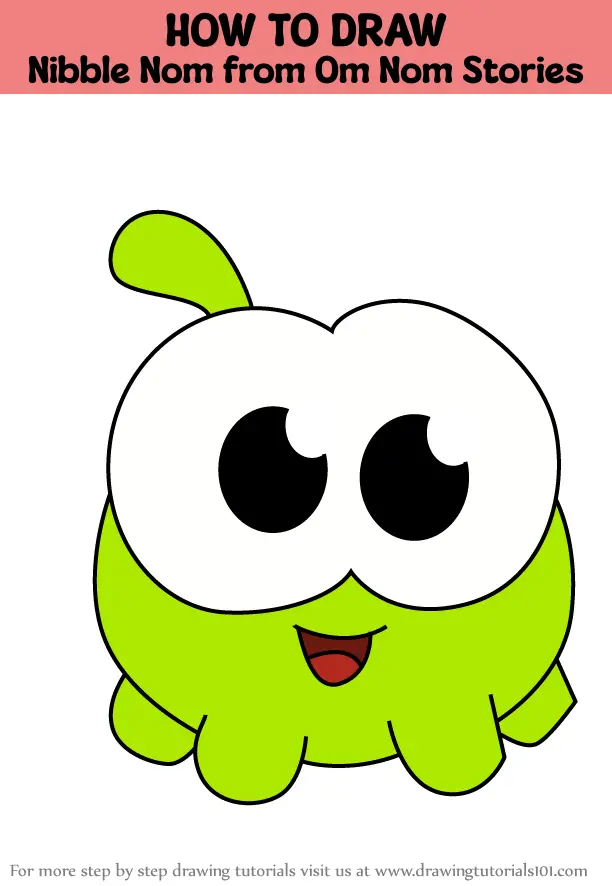 How to Draw Nibble Nom from Om Nom Stories (Om Nom Stories) Step by ...