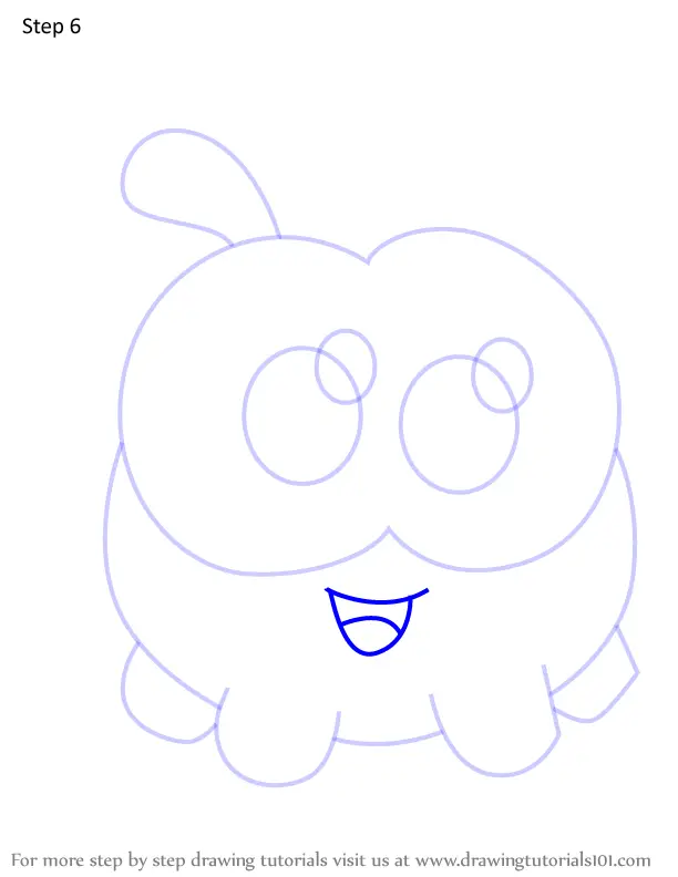 How to Draw Nibble Nom from Om Nom Stories (Om Nom Stories) Step by ...