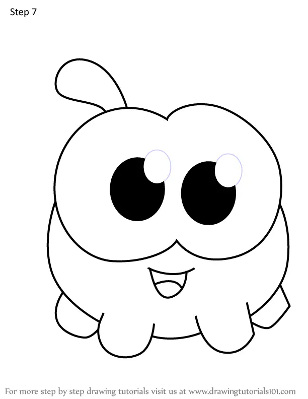 How to Draw Nibble Nom from Om Nom Stories (Om Nom Stories) Step by ...