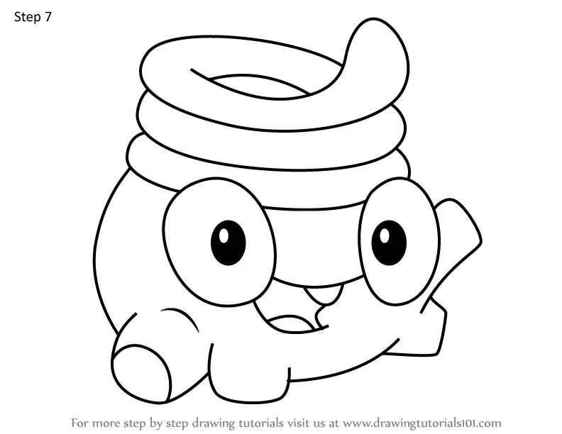 How to Draw Toss from Om Nom Stories (Om Nom Stories) Step by Step ...