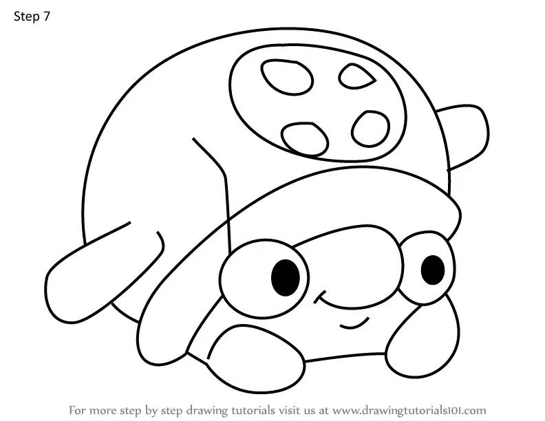 How to Draw Totty from Om Nom Stories (Om Nom Stories) Step by Step ...