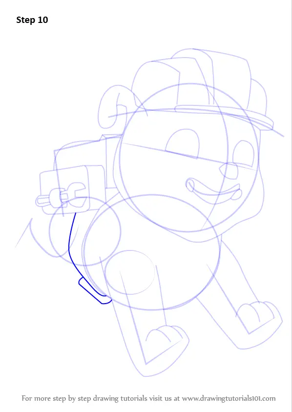 Step by Step How to Draw Rubble from PAW Patrol ...