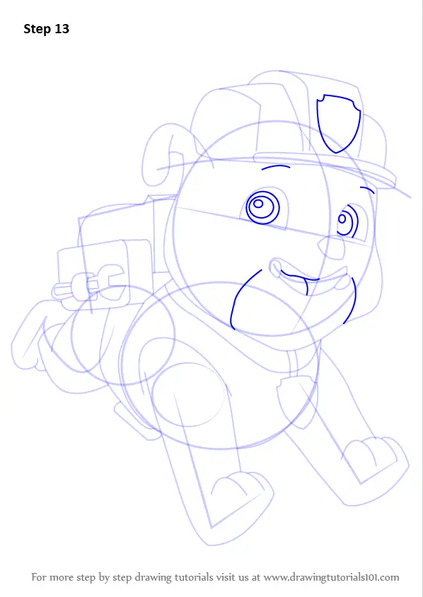 How to Draw Rubble from PAW Patrol (PAW Patrol) Step by Step