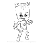 How to Draw Catboy from PJ Masks