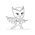 How to Draw Owlette from PJ Masks