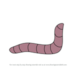 How to Draw Worm from Peep and the Big Wide World