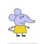 How to Draw Emily Elephant from Peppa Pig