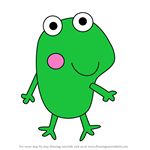 How to Draw Frog from Peppa Pig