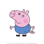 How to Draw George Pig from Peppa Pig