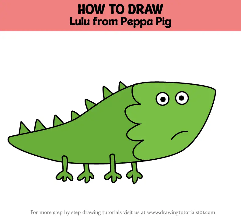 How to Draw Lulu from Peppa Pig (Peppa Pig) Step by Step ...