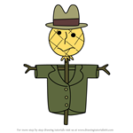 How to Draw Mr. Scarecrow from Peppa Pig