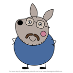 How to Draw Mr. Wallaby from Peppa Pig