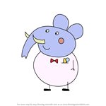 How to Draw Mr. Elephant from Peppa Pig