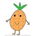 How to Draw Ms. Pineapple from Peppa Pig