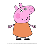 How to Draw Percival Pig from Peppa Pig