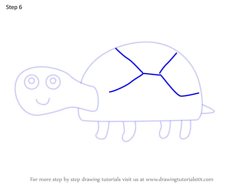 How to Draw Perla's Tortoise from Peppa Pig (Peppa Pig) Step by Step ...